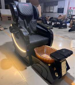 Garra rufa แบบไม่มีท่อประปาชุดฟรีชุดเฟอ<span class=keywords><strong>ร์</strong></span>นิเจอร์ร้านเสริมสวยพร้อมทำเล็บสีฟ้าเล็บเท้าเก้าอี้สปา - Product Image 3