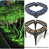 Éclairage extérieur en aluminium à LED pour arbre Alimentation CC IP65 Rating Garden Park Colorful Landscape Round Tree Light