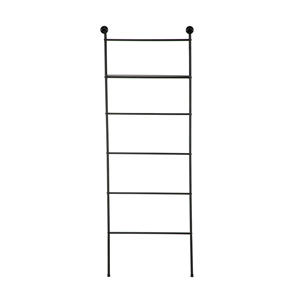 Meilleur prix, support à serviettes noir en fer avec étagère de rangement pour suspendre les serviettes et les articles de salle de bain - Product Image 2