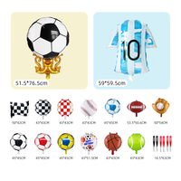 Nouveaux Ballons en Aluminium de Football 2026 Durables pour la Décoration de Matchs de Football, Ensemble de Ballons en Aluminium pour Festivals et Célébrations
