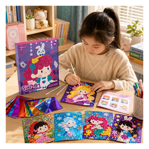Set de Actividades con Pegatinas de Lentejuelas, Kit de Imágenes de Princesas para Niños, Desarrollo de la Concentración, Regalo para el Aula - Product Image 3