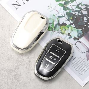 Housse de clé de voiture Offre Spéciale TPU pour Peugeot 208 308 508 408 2008 5008 3008 Citroen C4 C6 <span class=keywords><strong>C3</strong></span>-XR <span class=keywords><strong>Picasso</strong></span> pour DS3 DS4 DS5 - Product Image 2