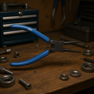 Fervi Safety Circlip Pliers 180mm Internal External Ring <b>Removal</b> <b>Tool</b> - Product Image 3