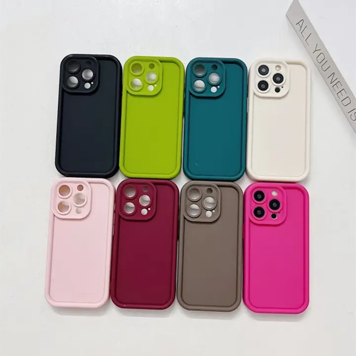 OEM Custom 3D Airbag Shockproof Soft Silicone Mobile Phone Case For iPhone 15 14 plus 13 12 11 pro max XS XR Protect Back Cover