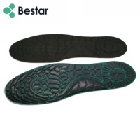 Semelles TPE Ergonomiques pour Soulager la Fatigue des Pieds avec Canaux d'Aération et Soutien de la Voûte Plantaire pour Bottes de Travail et Longues Journées Debout