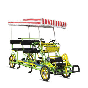 Quadricycle familial à pédales pas cher pour 4 personnes, vélo <span class=keywords><strong>cargo</strong></span> à pédales pour 2 personnes, fabriqué en Chine - Product Image 5