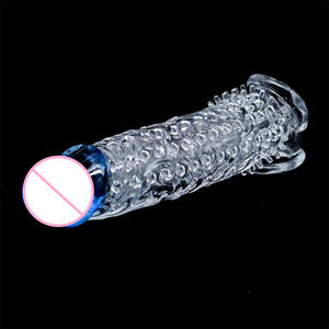 Kristall Wolf Zähne farbigen Penis mit großen groben Haar Set Granular Kondom für Paar Sex Adult Produkte - Product Image 4