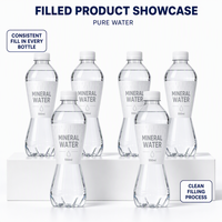 Machine industrielle de rinçage, remplissage et bouchage de bouteilles en verre et PET pour eau potable pure, contrôlée par PLC, haute vitesse