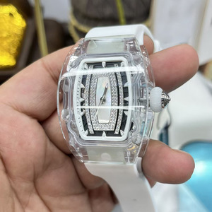 High-quality, best-selling, elegant, waterproof and transparent <b>watch</b> <b>case</b>, diamond-encrusted dial automatic mechanical <b>watch</b> - Product Image 2