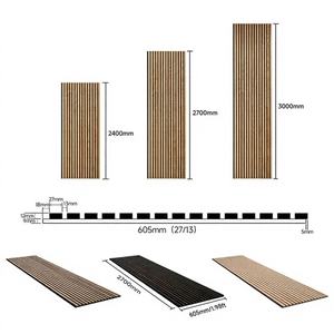 Panneaux acoustiques écologiques en lattes de bois modernes avec une forte réduction du bruit pour une utilisation hôtelière - Product Image 1