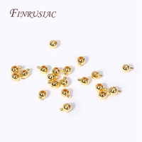 Composants de fabrication de bijoux à bricoler soi-même plaqués or 18 carats perles à sertir et bracelets d'extrémité pour lampes et laçage de bijoux