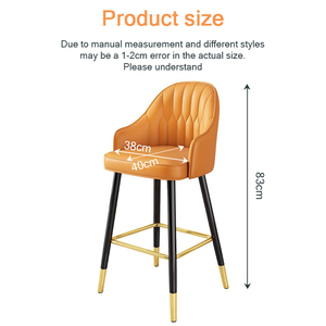 Chaises de <span class=keywords><strong>bar</strong></span> de cuisine de style contemporain, prix de gros, tabourets hauts pour les rassemblements sociaux en jardin, café et salon - Product Image 6