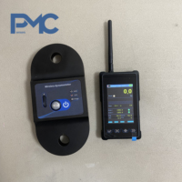 Dynamomètre numérique sans fil avec cellule de mesure de tension et affichage portable, alarme de surcharge et fonction de maintien de la valeur maximale pour la levée par grue, palan et applications marines