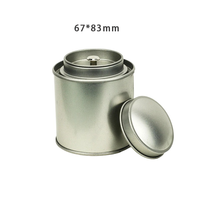Boîte à thé ronde à double couvercle personnalisable de 30ml en fer blanc pour bougies de feux d'artifice de thé-Souvenir imprimé sans couture