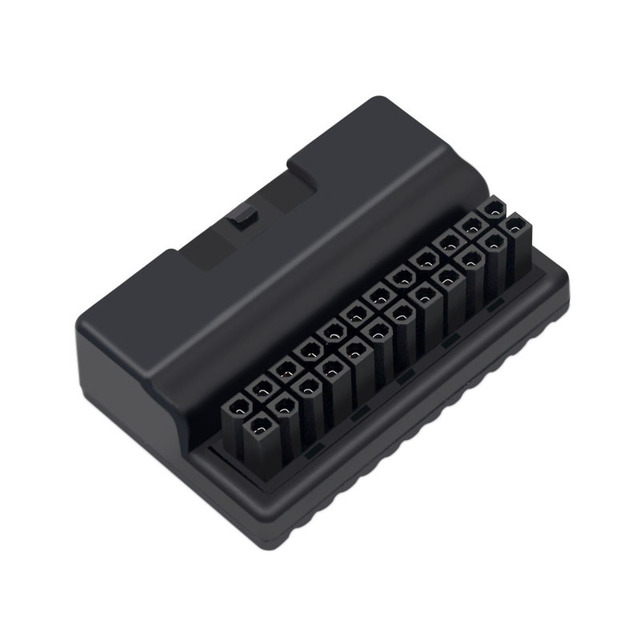 ATX motherboard 24-pin power supply 90-degree turn connector DIY assembly accessories main unit circuit beautification