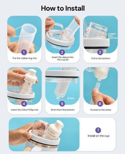 Adaptador para Vasos Stanley a Cartuchos de Sabor Cirkul LifeSip, Compatible con Vasos Stanley Quencher H2.0 FlowState de 40oz y 64oz - Product Image 4