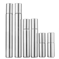 Bouteille d'huile à bille avec couvercle en aluminium, accessoire de luxe, vente en gros, 5/10ml, pièces