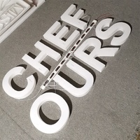 Prix par projet : Lettres en acrylique 3D entièrement éclairées par LED pour signalétique extérieure et décoration