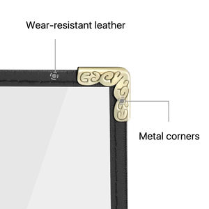 Menú transparente de PVC personalizado, libro de menú A4, lista de bebidas a <span class=keywords><strong>la</strong></span> Carta, funda de <span class=keywords><strong>concha</strong></span>, menú DIY personalizado - Product Image 4