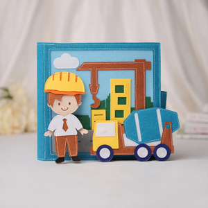 Montessori-Libro Sensorial Ocupado con Logo Personalizado, Tablero de Fieltro Hecho a Mano, Juguete Educativo de Doctor y Policía para Niños - Product Image 1