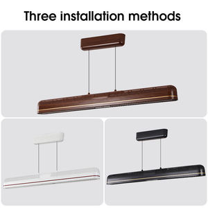 Modern bladeless ceiling fan with LED light wooden finish silent airflow <b>smart</b> home decorative <b>lighting</b> solution - Product Image 4