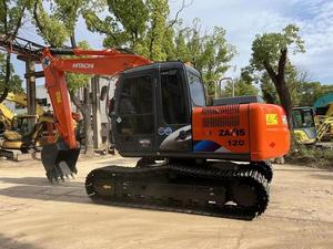สภาพการทำงานดีเยี่ยม 95% ใหม่ รถขุดไฮดรอลิกตีนตะขาบขนาดกลาง Hitachi ZX120 12 ตัน รุ่นปี 2022 เครื่องยนต์ เกียร์ ปั๊ม - Product Image 3