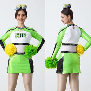 Uniformes de Animadoras Personalizados Profesionales de Fábrica, Ropa de Baile, <span class=keywords><strong>Disfraces</strong></span> Clásicos de Animadoras, Unisex para Adultos, Logotipo Personalizado Digital - Product Image 1