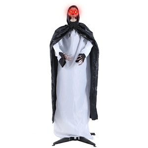 Decoración de Halloween: Muñeco Animatrónico de Payaso Fantasma o Chica Hombre Lobo, Activado por Infrarrojos, para Escenas de Terror y Fiestas - Product Image 3