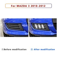 Feux de jour (DRL) pour voiture, feux décoratifs de pare-chocs avant, clignotants et feux de travail pour MAZDA 3 2010-2012 – Vente directe usine