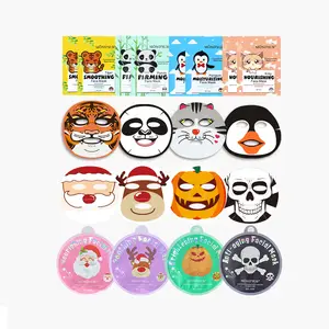 Nhãn Hiệu Riêng Khuôn Mặt Vẻ Đẹp Giữ Ẩm Tấm Mặt Nạ Mascarillas Faciales Chức Năng Nhân Vật Kid In Động Vật Mặt Nạ Trên Khuôn Mặt