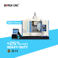 Centro de Mecanizado CNC Vertical VMC1275 Directo de Fábrica, Fresadora CNC con Cambiador de Herramientas ATC para Procesamiento Mecánico
