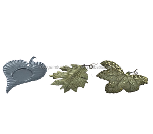 ใหม่มาถึงโลหะตกแต่งสวนLEAF DESIGN HOME DECORคุณภาพสูงGOLDEN LEAF TBLE TOP LEAF - Product Image 5
