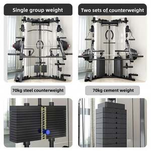 Equipo de Gimnasio de Acero de Alta Calidad, Máquina Smith Multifuncional para Entrenamiento de Fuerza, Rack de Sentadillas y Halterofilia, Ecológico, Marca SK - Product Image 5