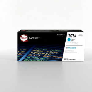 Cartouche de <span class=keywords><strong>toner</strong></span> 207A à haut rendement W2211A cyan pour imprimante laser, pour usage domestique et professionnel - Product Image 1