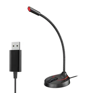 Micro USB Cho Máy Tính Để Bàn Phòng Thu Văn Phòng Bài Phát Biểu Loa Âm Thanh Chuyên Nghiệp Có Dây Micrô Cổ Ngỗng Cho Máy Tính Bảng PC