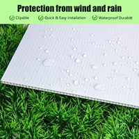 Panneau de pelouse vierge en feuilles de plastique de 4mm avec piquet en H 18 ''x 24'', faites votre propre panneau extérieur