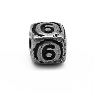 Yunnique Stainless Steel Square Spacer <b>Beads</b> for Bracelet Making Retro Metal <b>Loose</b> <b>Beads</b> Summer 2021 GZY-WM0240 - Product Image 3
