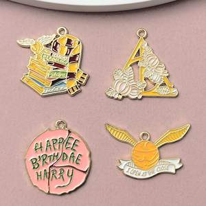 Pendentifs et Breloques Tendance en Alliage, Motif Goutte d'Huile, pour Bijoux DIY, Sac à Main et Porte-clés, Style Dessin Animé, pour l'Exportation - Product Image 5