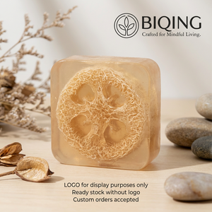 Jabón Herbal Artesanal al por Mayor, Barra Exfoliante de Lufa con Logotipo Personalizado, Fabricante de Jabón Calmante para la Piel Procesado en Frío ODM/OEM - Product Image 2