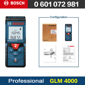 Medidor Láser Profesional <span class=keywords><strong>Bosch</strong></span> GLM4000, 0.05-40M, Medidor de Distancia Láser <span class=keywords><strong>Digital</strong></span>, Retroiluminación Automática, Almacenamiento, Telémetro Láser - Product Image 5