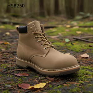 Chaussures de sécurité en daim brun HY, Stampings Workshop, avec boucles de traction, semelle en caoutchouc <span class=keywords><strong>Goodyear</strong></span> 4 couches, norme S3, modèle HSB250 - Product Image 1