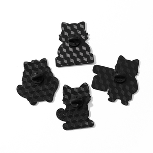 Spilla in metallo smaltato personalizzata con gatto medico psichiatra, spilla da bavero, distintivo in lega con stetoscopio e citazione ispiratrice, spilla per cappello e divisa medica - Product Image 3
