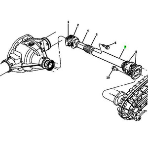 Arbre de transmission arrière Dodge Ram 52105932AG 52853143AB pour Dodge Ram 2500 3500 - Product Image 4