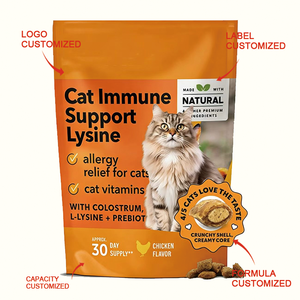 Suplemento Inmunológico para Gatos, Masticables Blandos con Lisina y Cúrcuma, Alivio de Alergias y Salud Inmunológica para Gatos, Alto en Proteínas y Omega-3 - Product Image 2