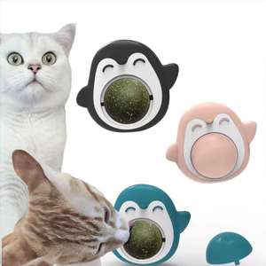 Balle à lécher pour chats, jouets en forme de pingouin, balles à lécher - Product Image 1