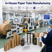 Tube en carton cylindrique imprimé sur mesure, emballage en tube de papier recyclable pour café, aliments, soins de la peau, cadeaux, vente au détail
