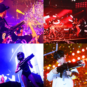 SHTX llamativo streamer <span class=keywords><strong>Shooter</strong></span> papel de confeti para escenario boda LED confeti PISTOLA DE PULVERIZACIÓN DJ bar club nocturno atmósfera pistola - Product Image 2