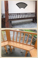 Rampe en bois massif traditionnelle chinoise pour extérieur, jardin, balcon, couloir, Meirenkao, main courante, colonne de temple, garde-corps pour escaliers