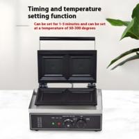 Machine à gaufres, presse à sandwichs et paninis professionnelle 2-en-1 en acier inoxydable 220V – Nouveauté