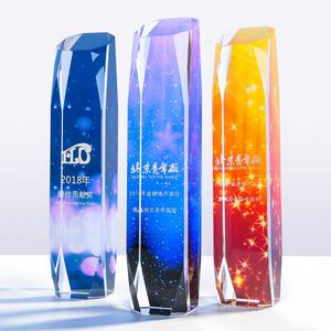 ยอมรับของขวัญทางธุรกิจการออกแบบรางวัลคริสตัลบล็อกคริสตัลรางวัลแก้วคริสตัล 3 มิติ - Product Image 3